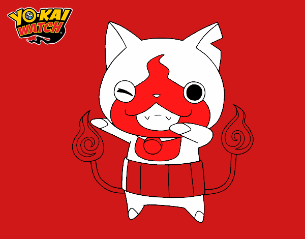 Jibanyan guiñando el ojo