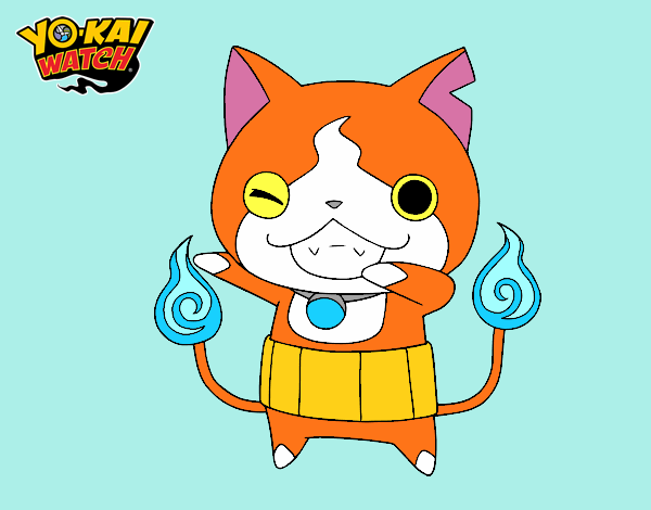 Jibanyan guiñando el ojo