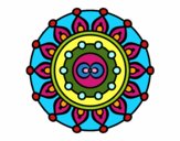 Dibujo Mandala meditación pintado por JC2016