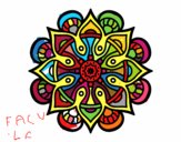 Dibujo Mandala mundo árabe pintado por colibri33