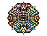 Dibujo Mandala para la concentración pintado por ISABELLATP