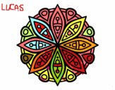 Dibujo Mandala para la concentración pintado por colibri33