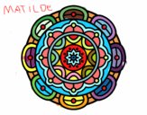 Dibujo Mandala para la relajación mental pintado por colibri33