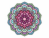 Dibujo Mandala pétalos de flor pintado por colibri33