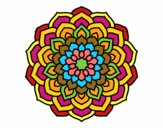Dibujo Mandala pétalos de flor pintado por JC2016