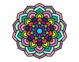 Dibujo Mandala pétalos de flor pintado por storm75