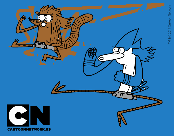 Mordecai y Rigby karatekas