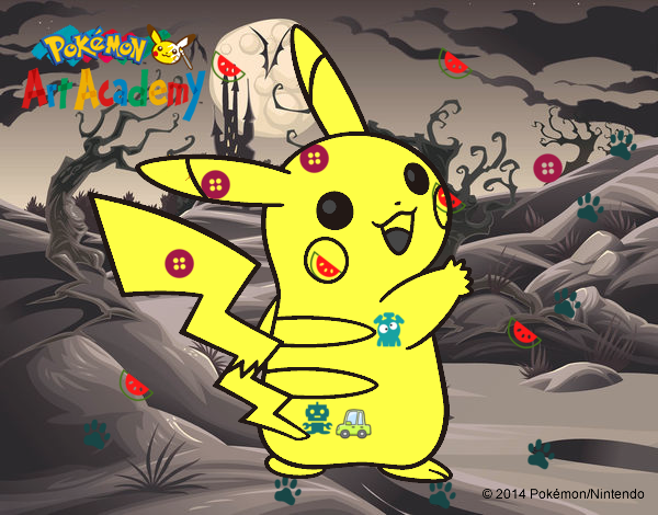 Pikachu de espaldas