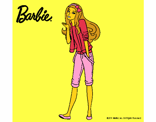 Barbie con look casual