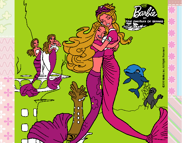 Barbie sirena y la reina sirena