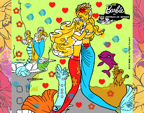 Barbie sirena y la reina sirena