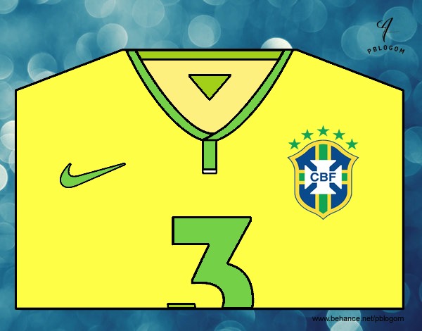 Camiseta del mundial de fútbol 2014 de Brasil