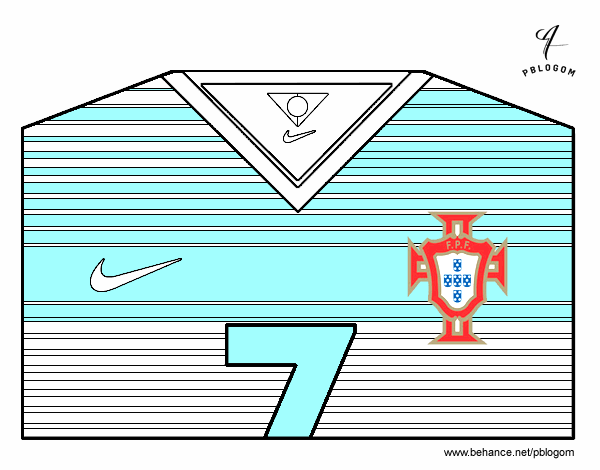 Camiseta del mundial de fútbol 2014 de Portugal