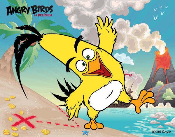 Dibujo Chuck de Angry Birds pintado por Yeric12