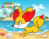 Fennekin corriendo