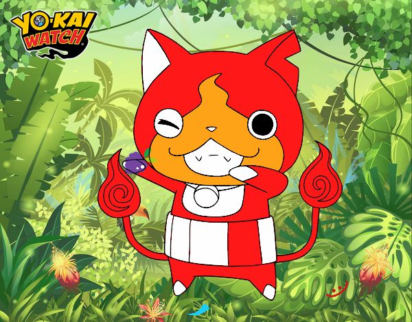 Jibanyan guiñando el ojo