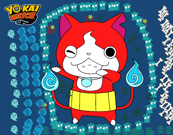 Jibanyan guiñando el ojo