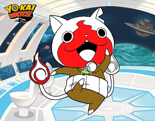 Jibanyan saltando