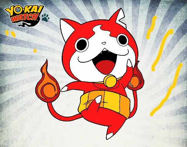 Jibanyan saltando