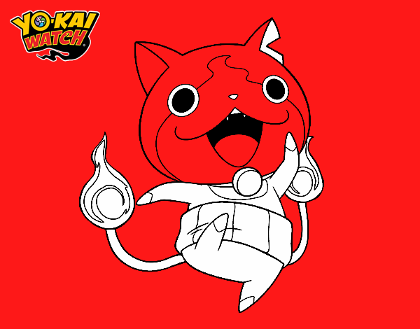 Jibanyan saltando