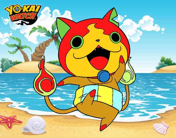 Jibanyan saltando