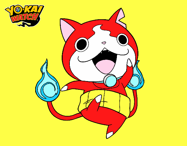 Jibanyan saltando