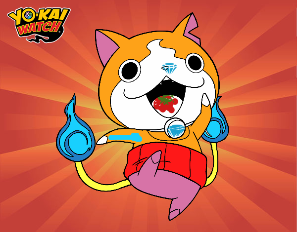 Jibanyan saltando