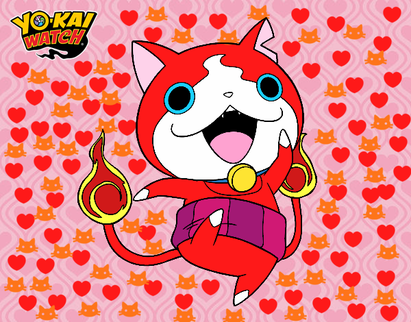 Jibanyan saltando