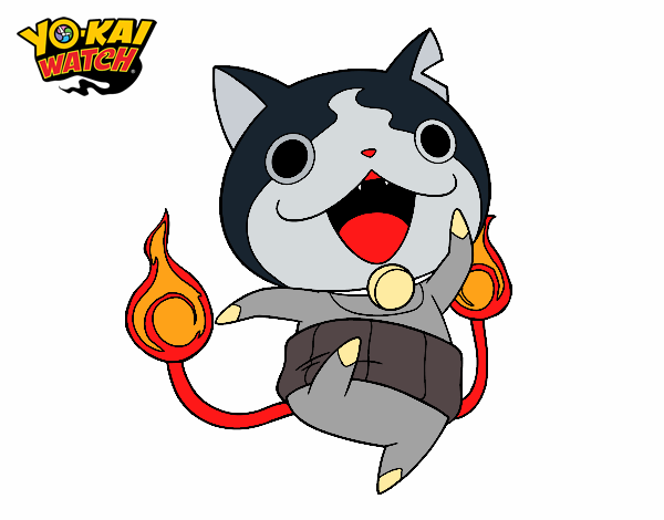 Jibanyan saltando