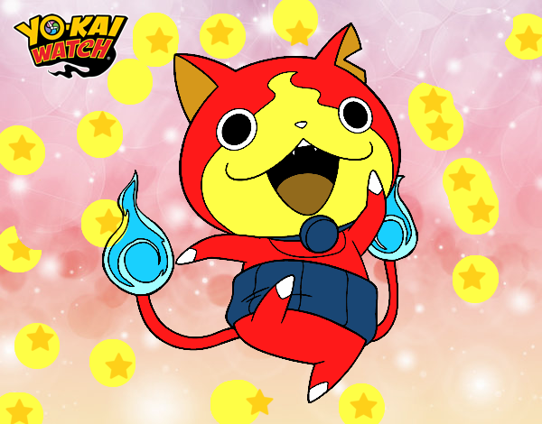 Jibanyan saltando