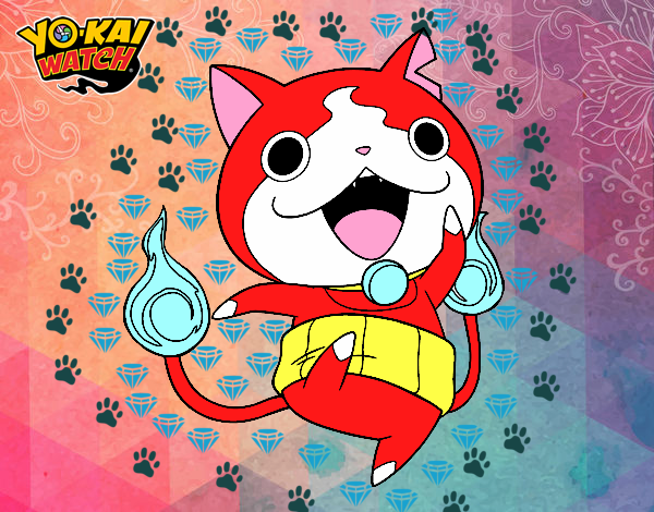 Jibanyan saltando