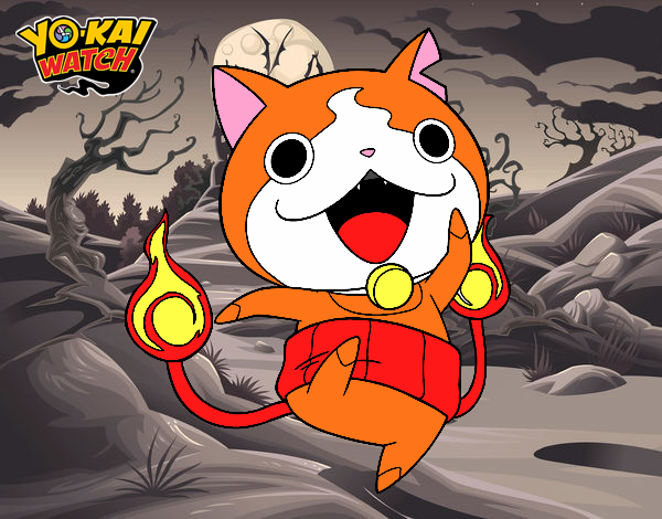 Jibanyan saltando