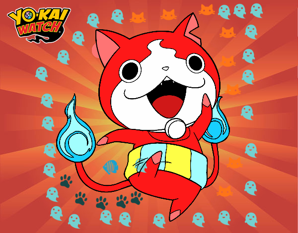 Jibanyan saltando