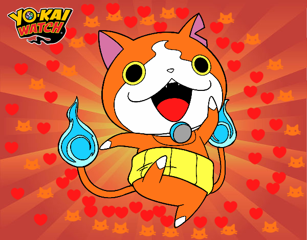 Jibanyan saltando