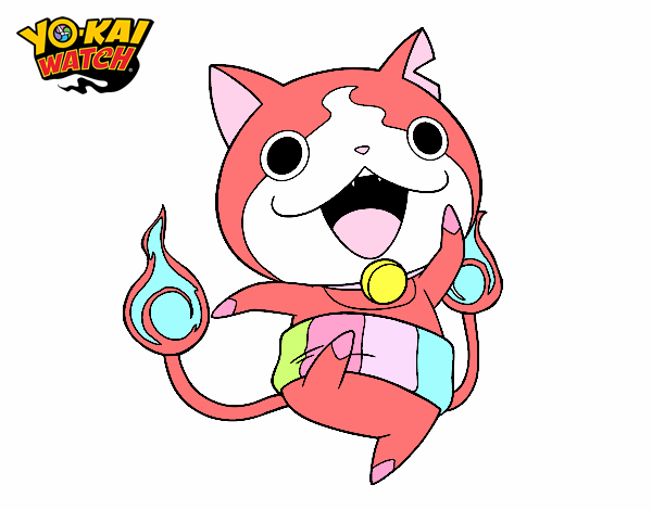 Jibanyan saltando