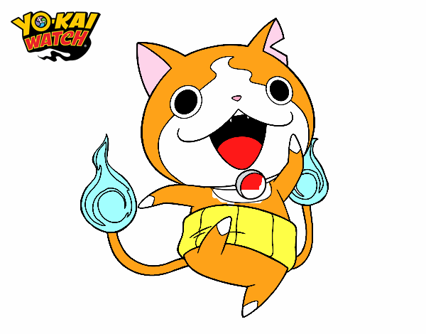 Jibanyan saltando