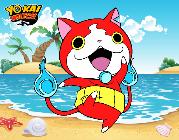 Jibanyan saltando