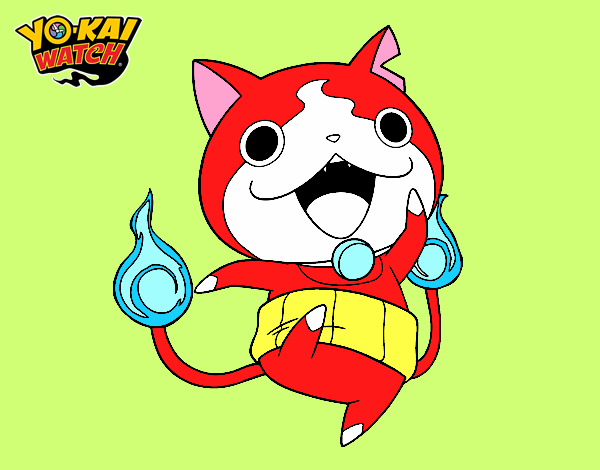 Jibanyan saltando