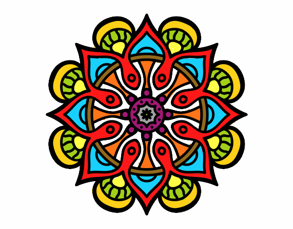 Dibujo Mandala mundo árabe pintado por JC2016