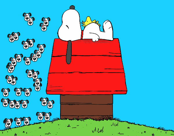 Snoopy durmiendo