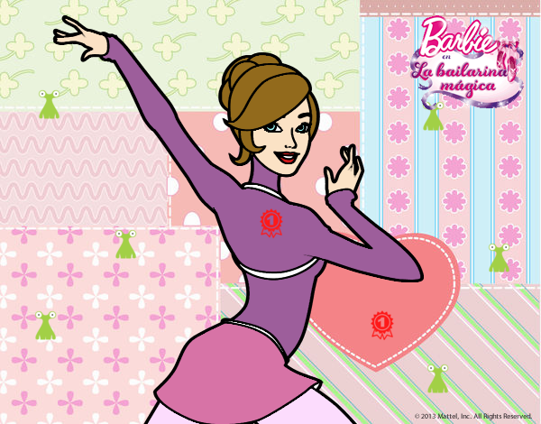 Barbie en postura de ballet