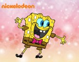 Bob Esponja saludando