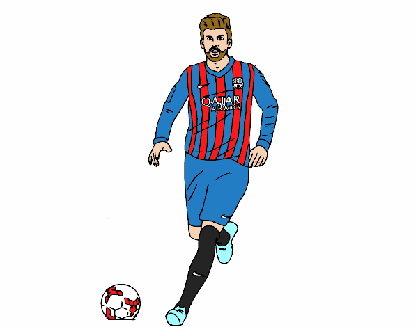 Gerard Piqué en el campo