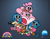 Gumball y amigos contentos