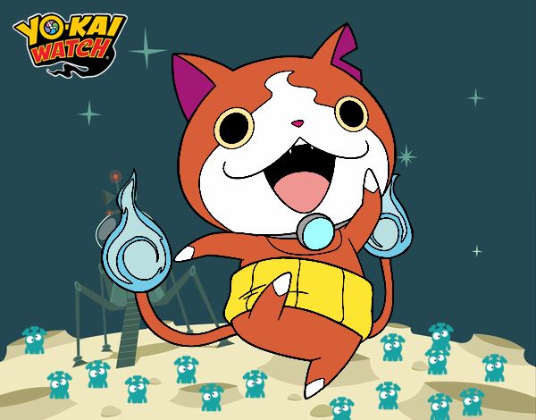 Jibanyan saltando