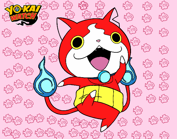 Jibanyan saltando