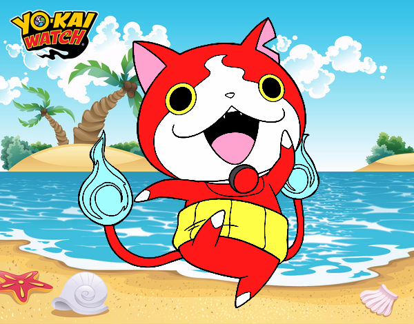 Jibanyan saltando