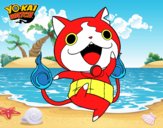 Jibanyan saltando