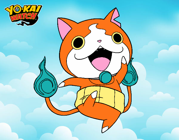 Jibanyan saltando