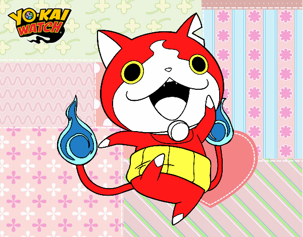 Jibanyan saltando